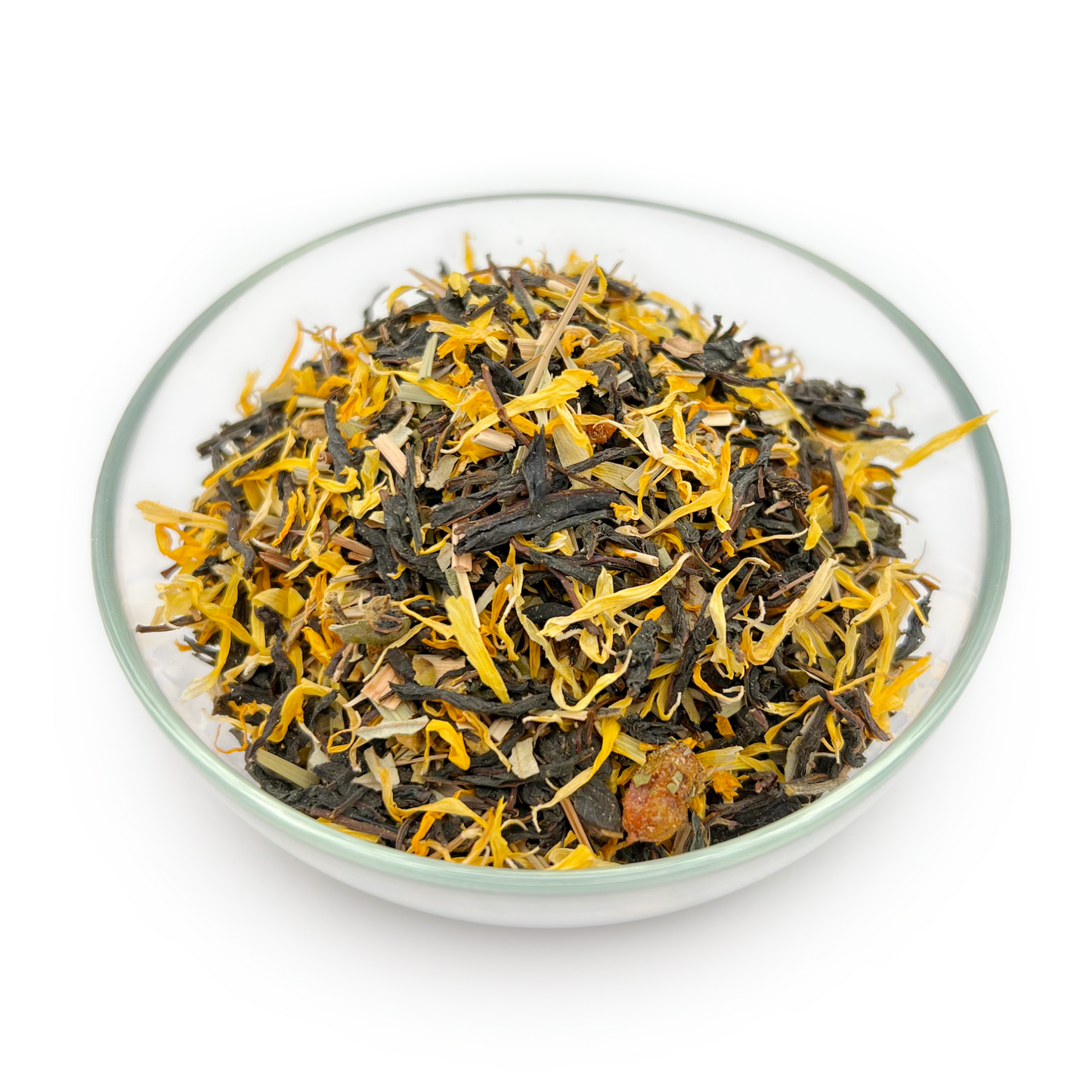 Ivan tea with sea buckthorn, ginger and lemon, fermented